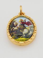Medalha Borda Torcida 25mm - São Jorge