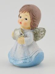 Ángel de Navidad - Azul y plata