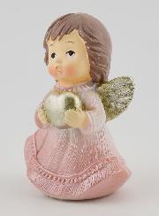 Ángel de Navidad - Rosa y Plateado