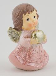 Ángel de Navidad - Rosa y Plateado