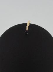 Vela Decorativa Esfera 8cm - Preto Mate