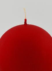 Vela Esfera de Natal Redonda 8cm - Vermelho Veludo