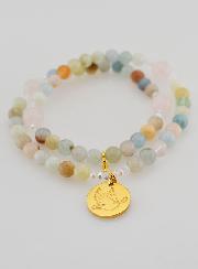 Terço da Paz - Morganite & Quartzo Rosa