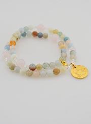 Terço da Paz - Morganite & Quartzo Rosa