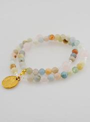 Terço da Paz - Morganite & Quartzo Rosa