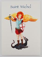 Tarjeta Religiosa Folleto - San Miguel Arcángel