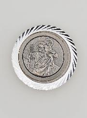 Placa Magnética para Carro de São Cristóvão - 3,5cm