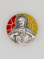 Placa Magnética para Carro - Sagrado Coração de Jesus