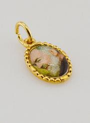 Medalha Borda Torcida 15mm - Padre Pio