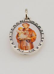 Medalha Borda Torcida 25mm - Santo António