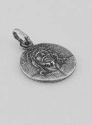 Medalha Santa Face de Cristo em Prata - 17mm