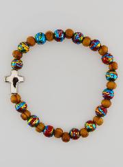 Pulseira Infantil Com Cruz - Vermelha