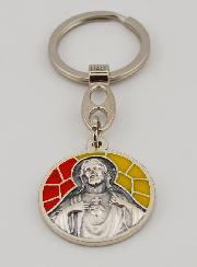 Porta-chaves Esmalte Sagrado Coração de Jesus