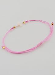 Pulsera con cruz - Rosa
