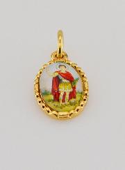 Medalha Borda Torcida 15mm - Santo Expedito