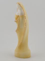 Estátua Virgem com o Menino em Alabastro Pintado - 12cm