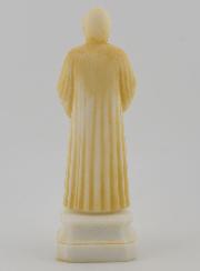Estatua de San Chárbel en alabastro pintado -12 cm