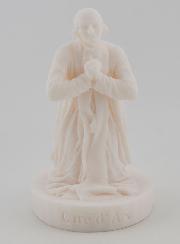 Estatua del Santo Cura de Ars en Alabastro - 12 cm