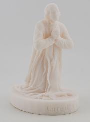 Estatua del Santo Cura de Ars en Alabastro - 12 cm