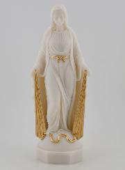 Estátua Virgem Milagrosa com Raios Dourados - 17cm