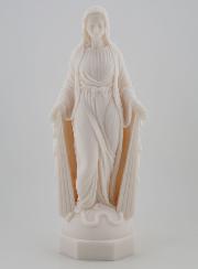 Estátua Virgem Milagrosa com Raios em Alabastro - 23 cm