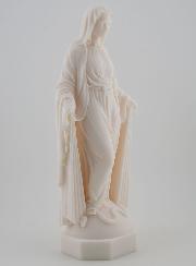 Estátua Virgem Milagrosa com Raios em Alabastro - 23 cm