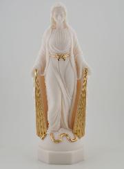 Estatua de la Virgen Milagrosa con rayos dorados - 23 cm