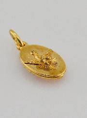 Medalha Borda Torcida 15mm - Sagrado Coração de Jesus