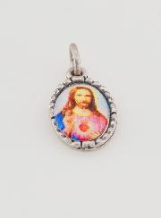 Medalla con borde trenzado de 15 mm - Sagrado Corazón de Jesús