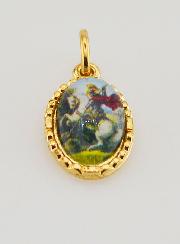 Medalha Borda Torcida 15mm - São Jorge