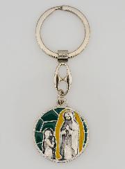 Porta-chaves Esmalte Aparições de Lourdes