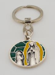 Porta-chaves Esmalte Aparições de Lourdes