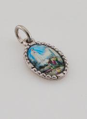 Medalla con borde trenzado de 15 mm - Nuestra Señora de Fátima