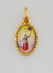 Medalha Borda Torcida 15mm - Santa Joana d'Arc