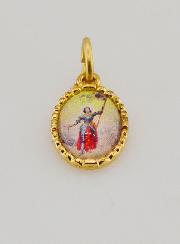 Medalha Borda Torcida 15mm - Santa Joana d'Arc