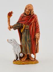 Figura de belén 'Vigilante con su perro' - 6 cm