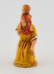 Figura de belén 'Mendiga con su hijo' - 6 cm