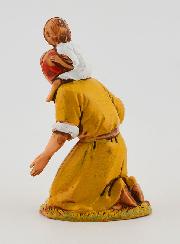 Figura de belén 'Mendiga con su hijo' - 6 cm
