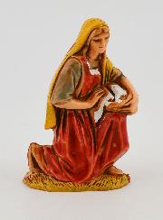 Figura de lavandera con cesta de ropa - 6 cm