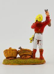 Figura de vendedor de pescado - 6 cm