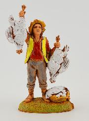 Figura de vendedor de pollos - 6 cm