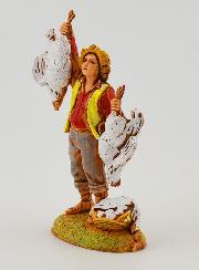 Figura de vendedor de pollos - 6 cm