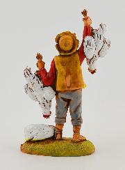 Figura de vendedor de pollos - 6 cm