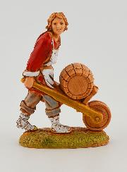 Figura de tonelero y su carro - 6 cm
