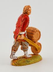 Figura de tonelero y su carro - 6 cm