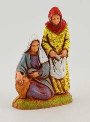Figura de belén 'Mujer con ánfora y ropa' - 6 cm