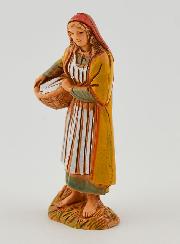 Figura de belén 'Mujer con cesta de ropa' - 6 cm