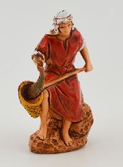 Figura de pescador con su salabardo - 6 cm