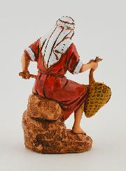 Figura de pescador con su salabardo - 6 cm