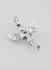 Colgante de ángel de la guarda en plata - 23mm